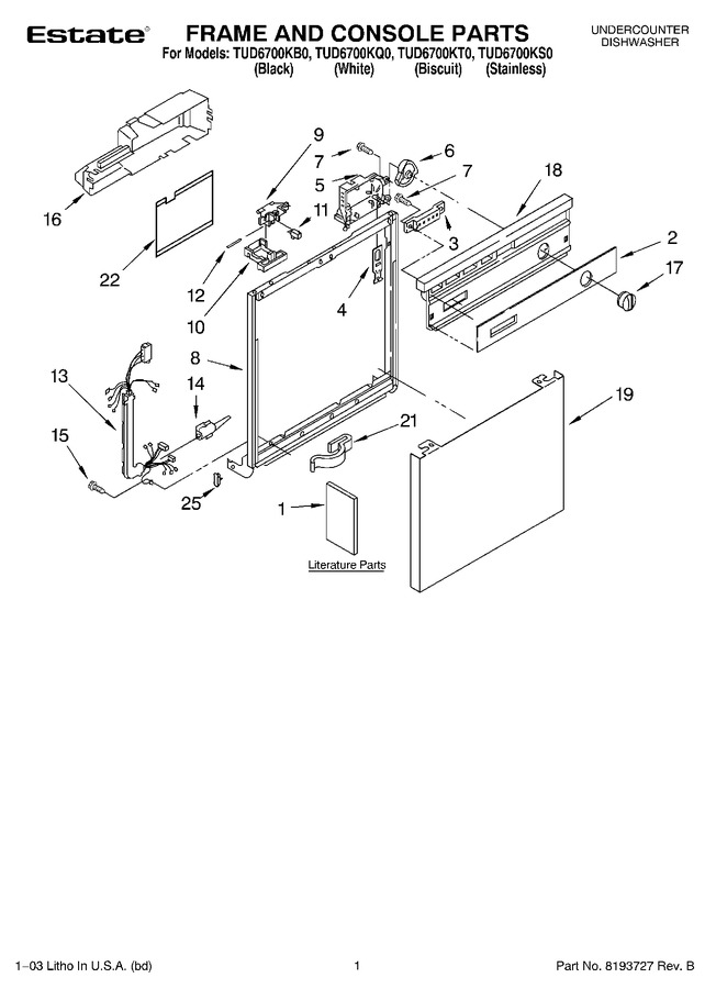 Diagram for TUD6700KB0