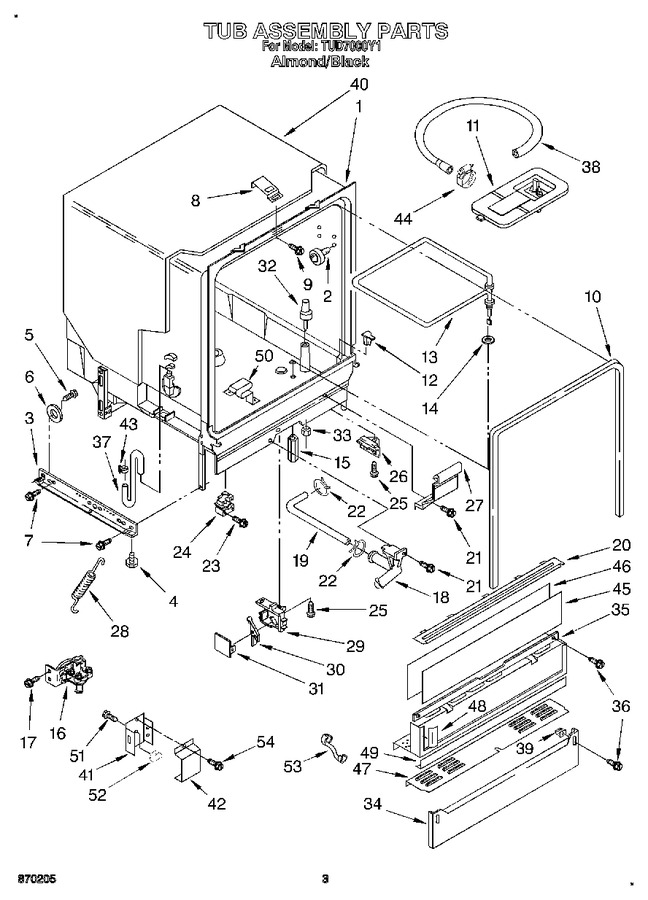 Diagram for TUD7000Y1