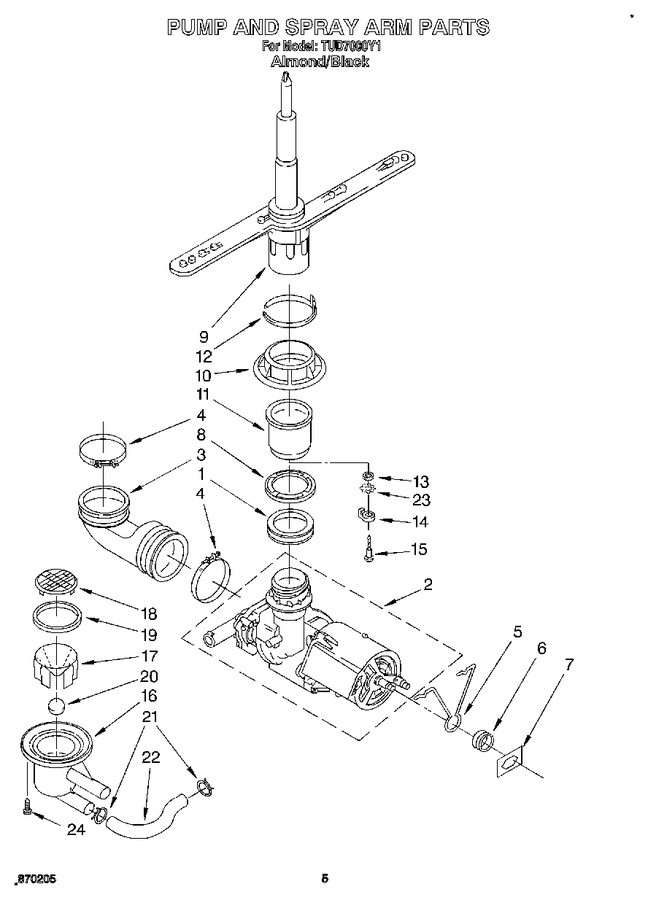 Diagram for TUD7000Y1