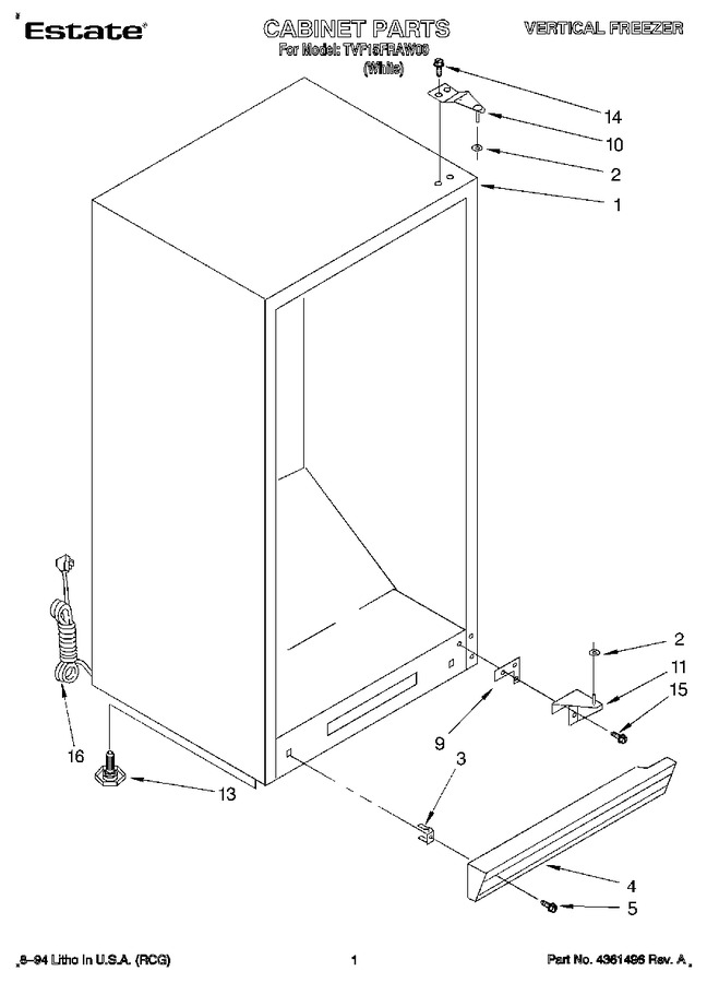 Diagram for TVF15FRAW00