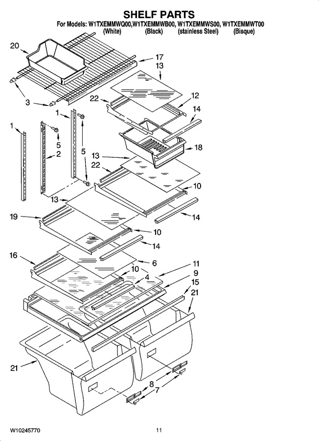 Diagram for W1TXEMMWQ00