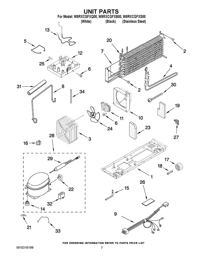 Diagram for W8RXCGFXQ00
