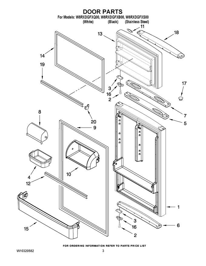 Diagram for W8RXDGFXB00