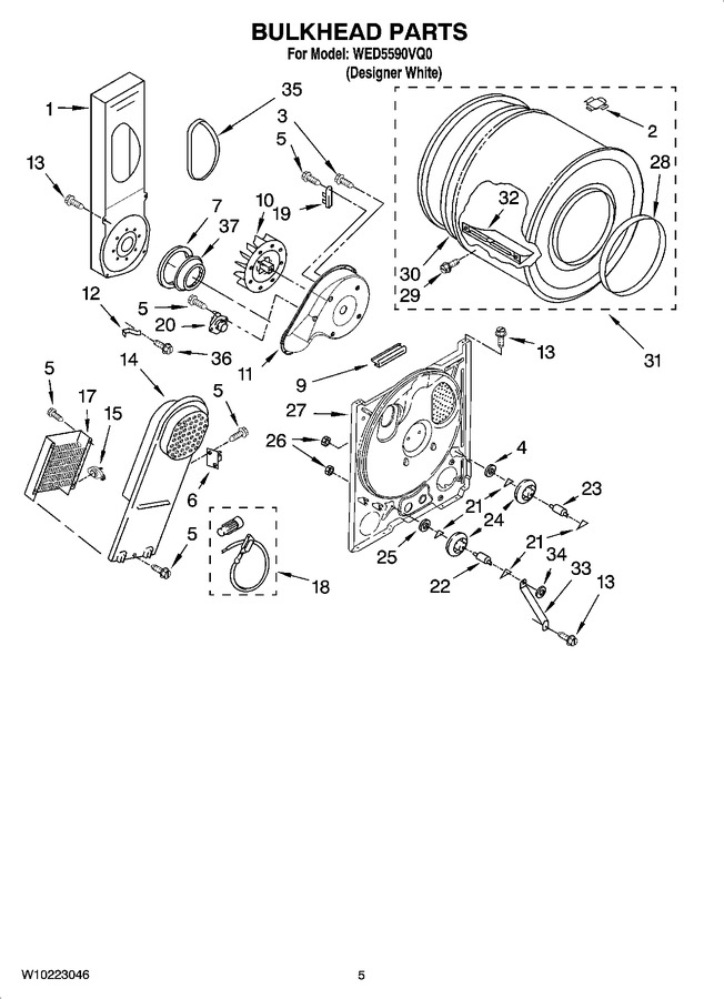 Diagram for WED5590VQ0