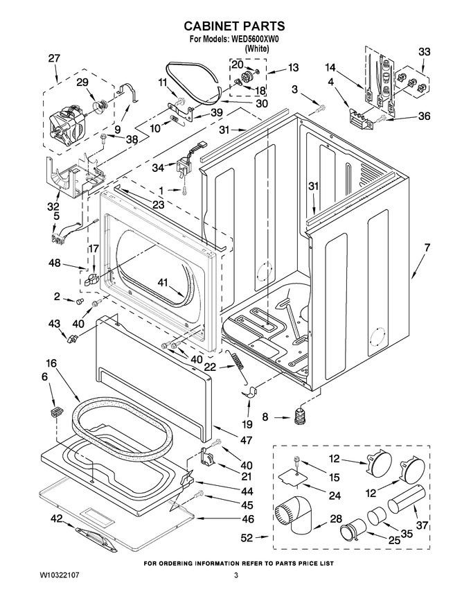 Diagram for WED5600XW0