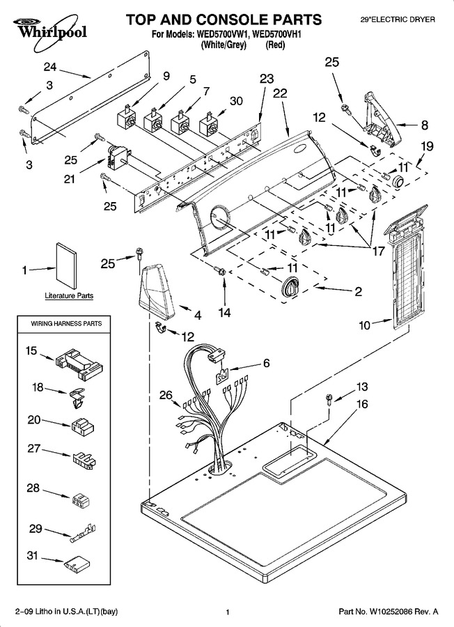 Diagram for WED5700VH1