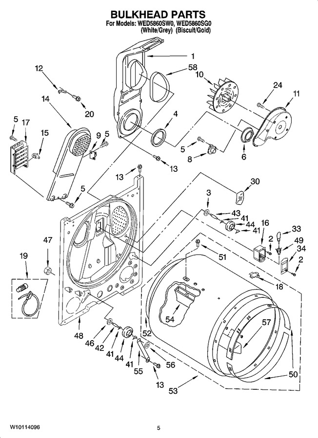 Diagram for WED5860SG0