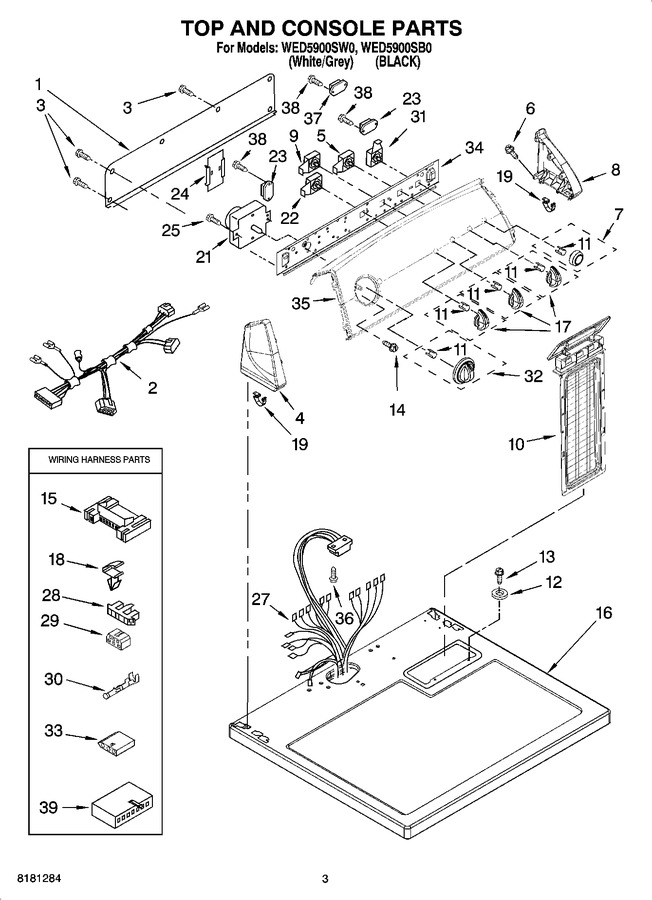 Diagram for WED5900SW0