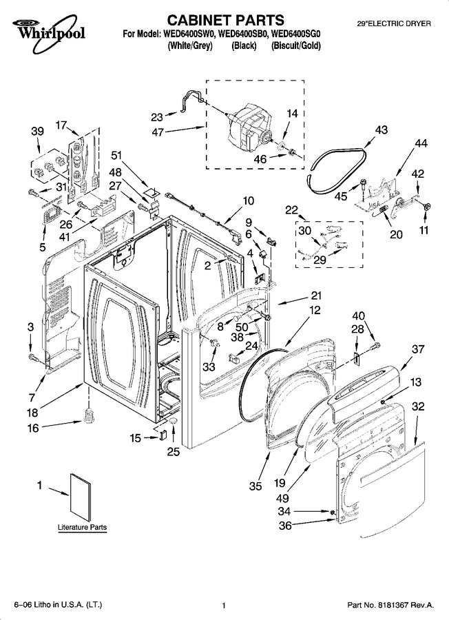 Diagram for WED6400SG0