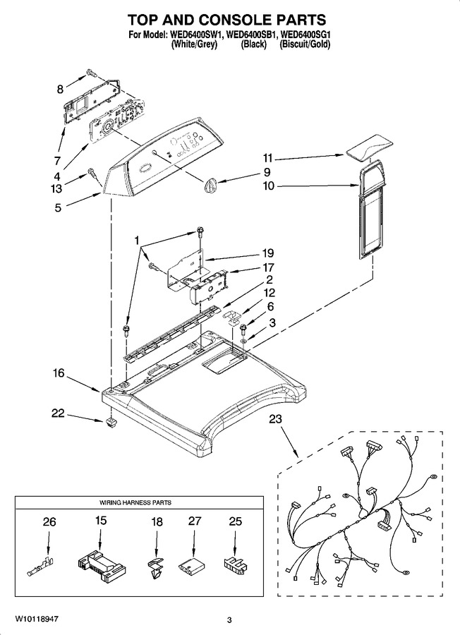 Diagram for WED6400SW1