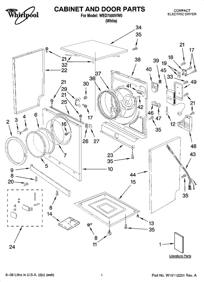 Diagram for WED7500VW0