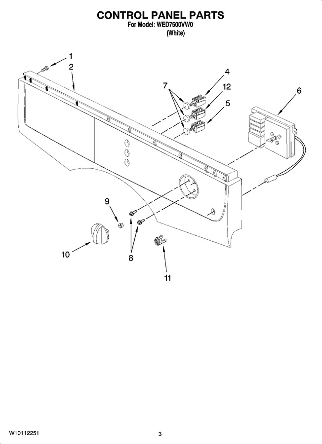 Diagram for WED7500VW0