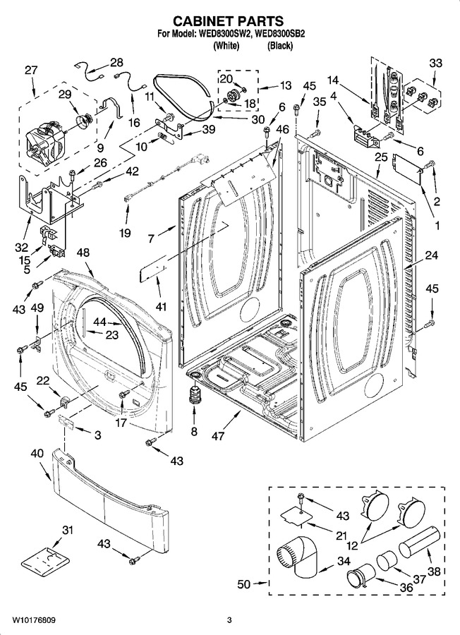 Diagram for WED8300SW2