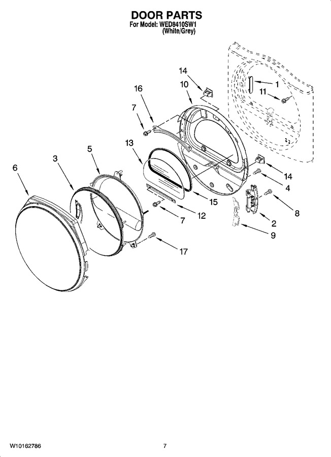Diagram for WED8410SW1