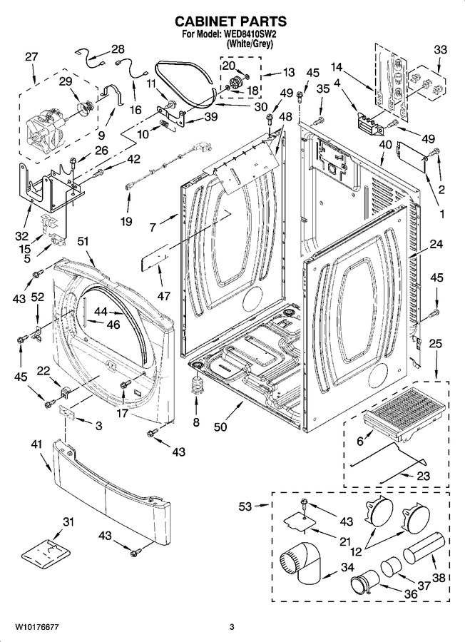 Diagram for WED8410SW2