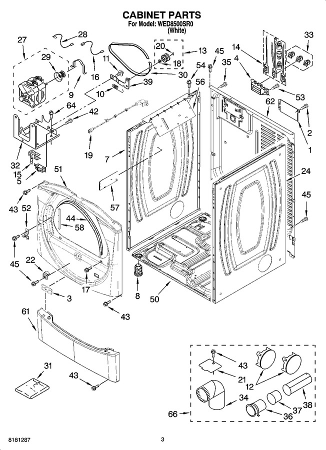 Diagram for WED8500SR0