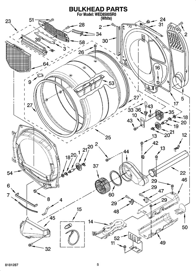 Diagram for WED8500SR0