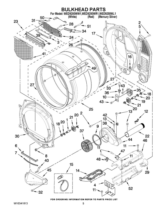 Diagram for WED9250WR1