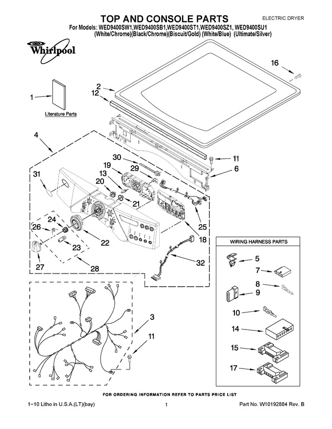 Diagram for WED9400SZ1