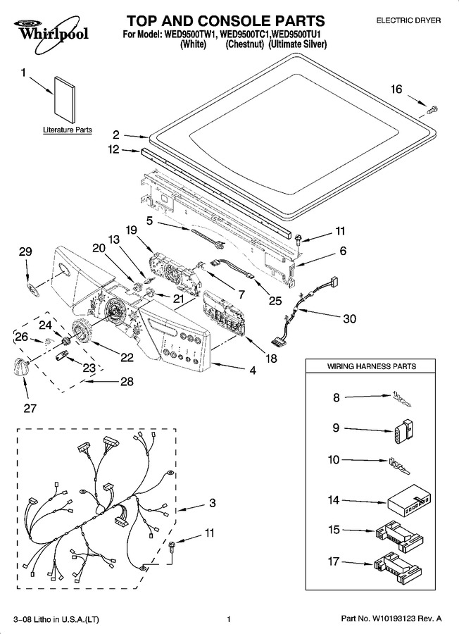 Diagram for WED9500TU1