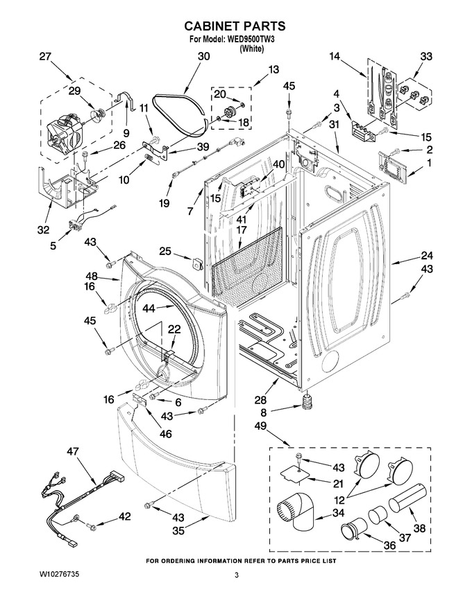 Diagram for WED9500TW3