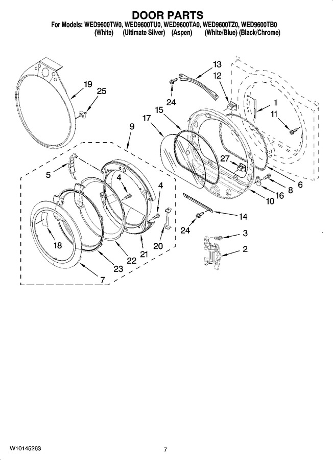 Diagram for WED9600TZ0
