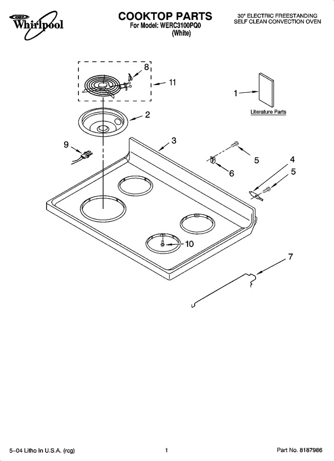 Diagram for WERC3100PQ0