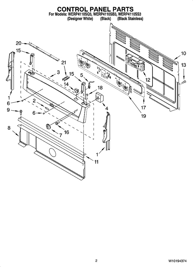 Diagram for WERP4110SB3
