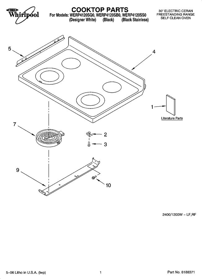Diagram for WERP4120SB0