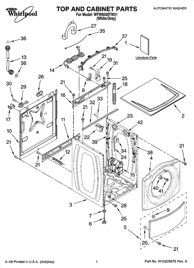 Diagram for WFW8200TW01