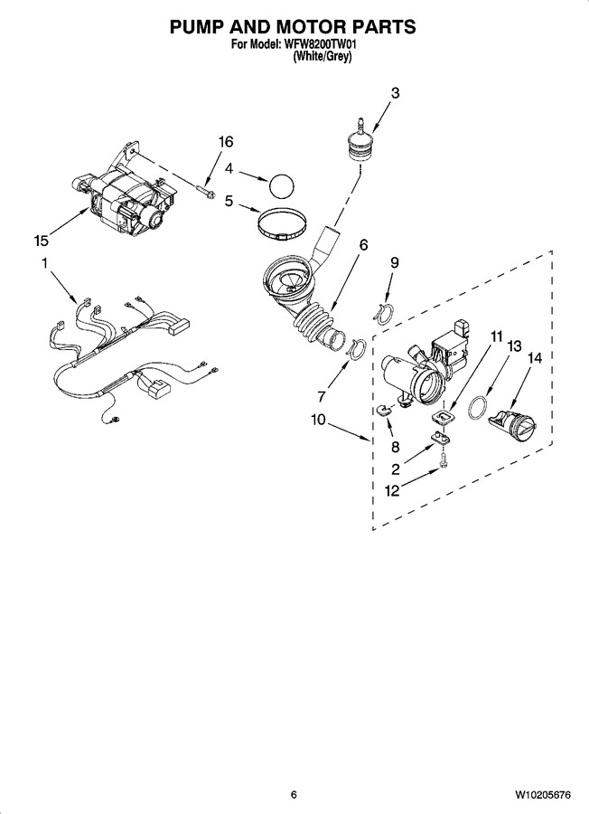 Diagram for WFW8200TW01