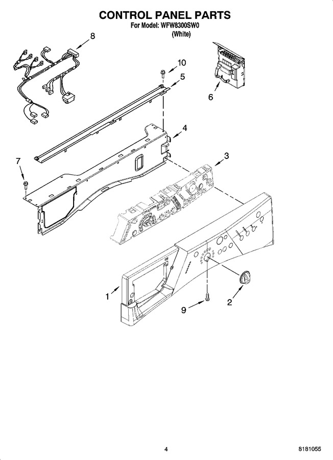 Diagram for WFW8300SW0