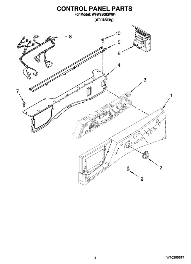Diagram for WFW8300SW04