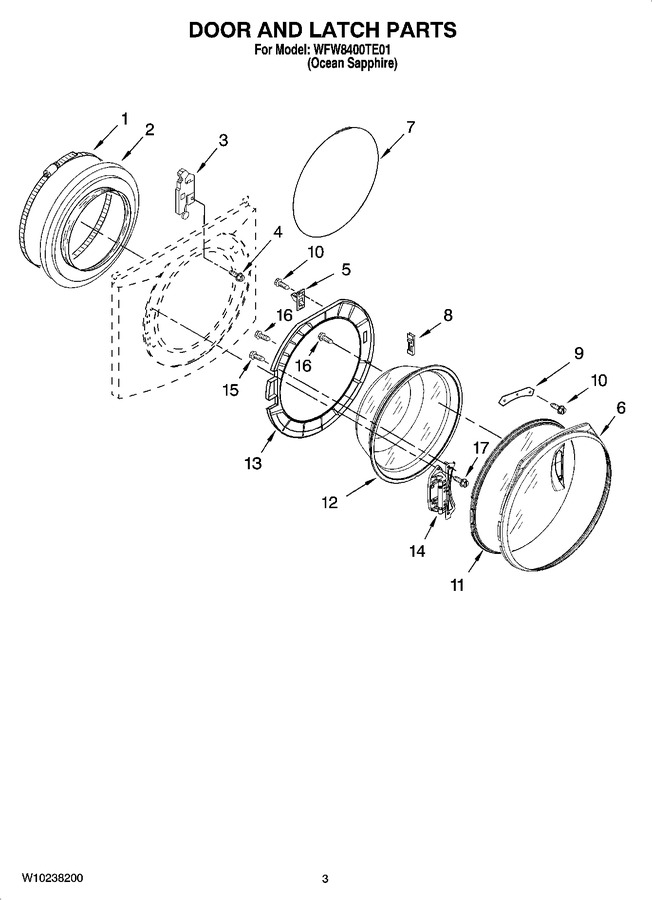 Diagram for WFW8400TE01