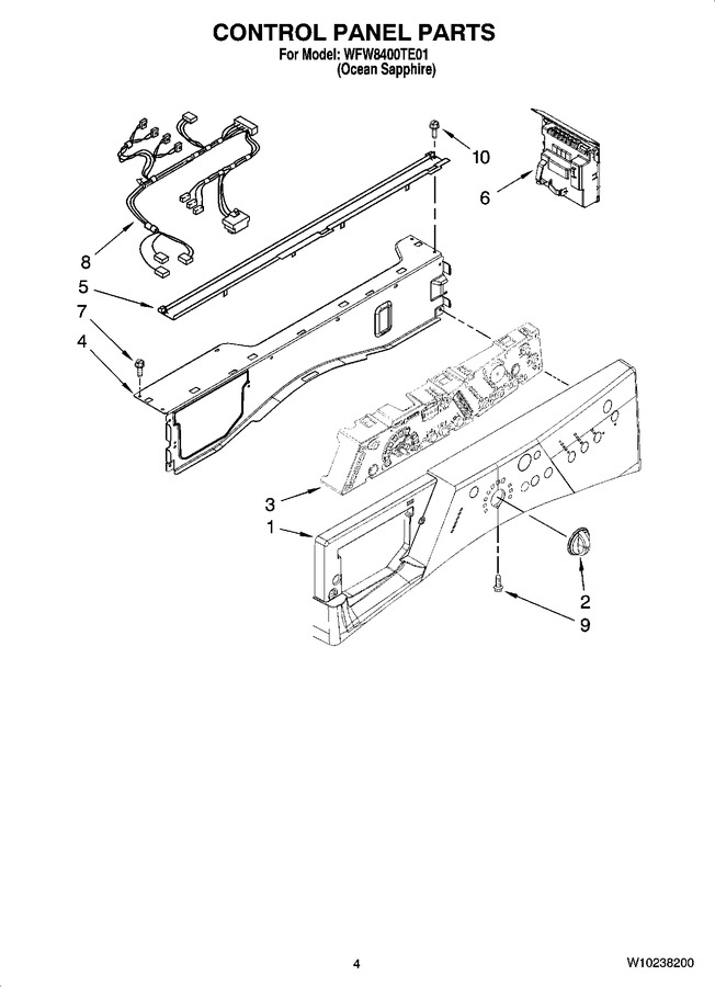 Diagram for WFW8400TE01