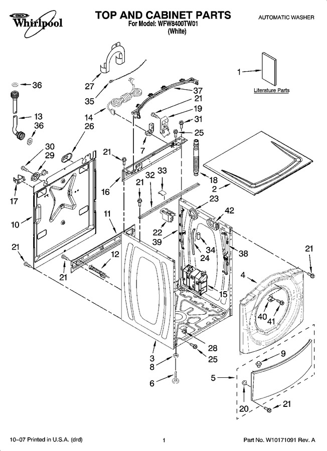 Diagram for WFW8400TW01