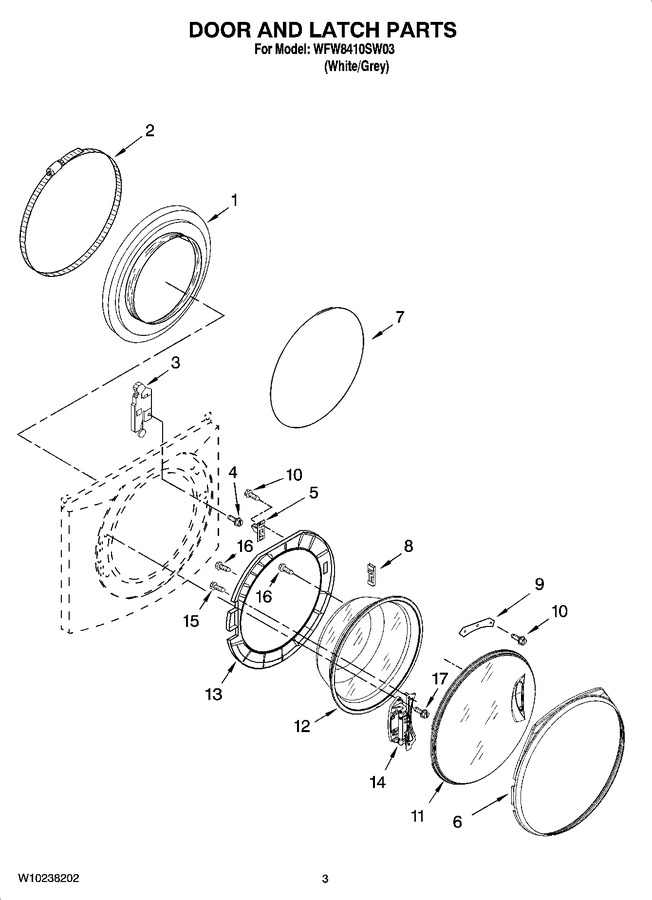 Diagram for WFW8410SW03