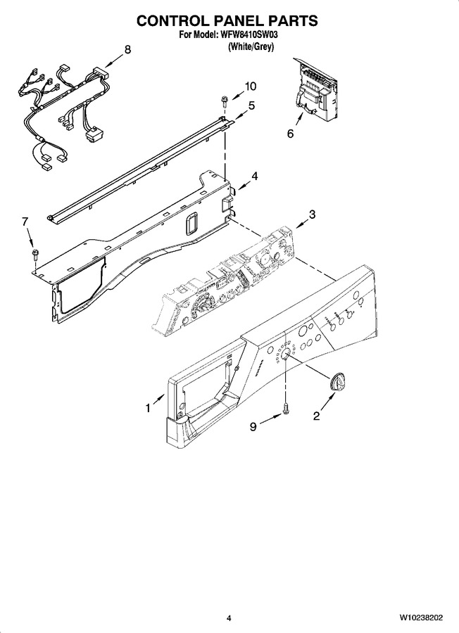 Diagram for WFW8410SW03