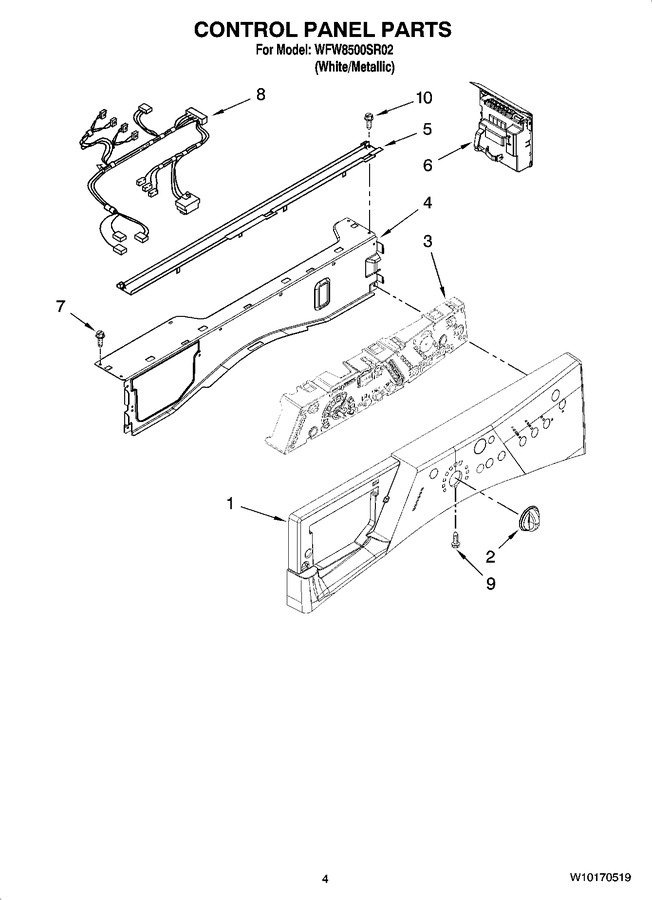 Diagram for WFW8500SR02