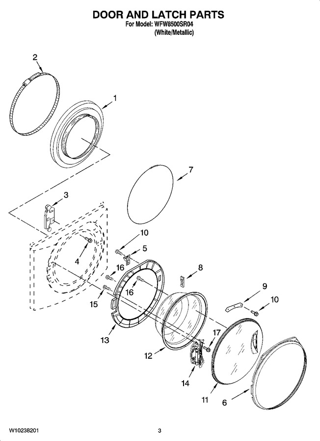 Diagram for WFW8500SR04