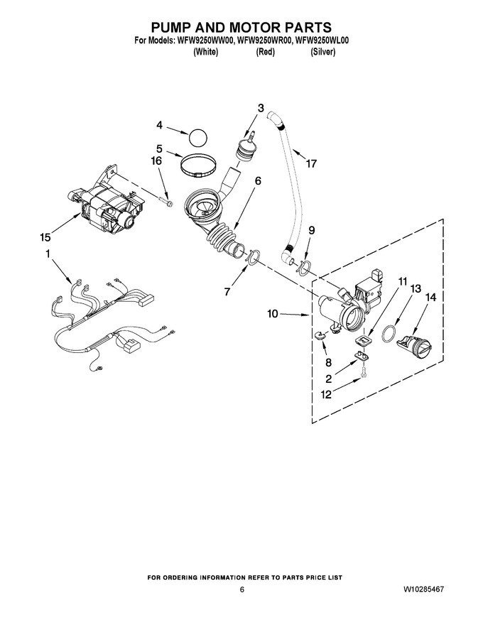 Diagram for WFW9250WR00