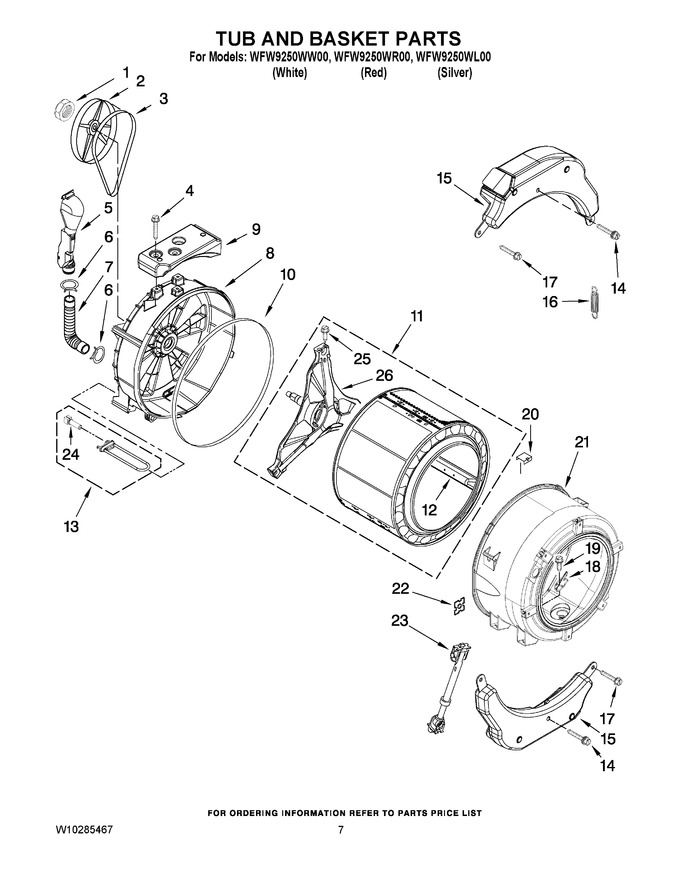Diagram for WFW9250WR00
