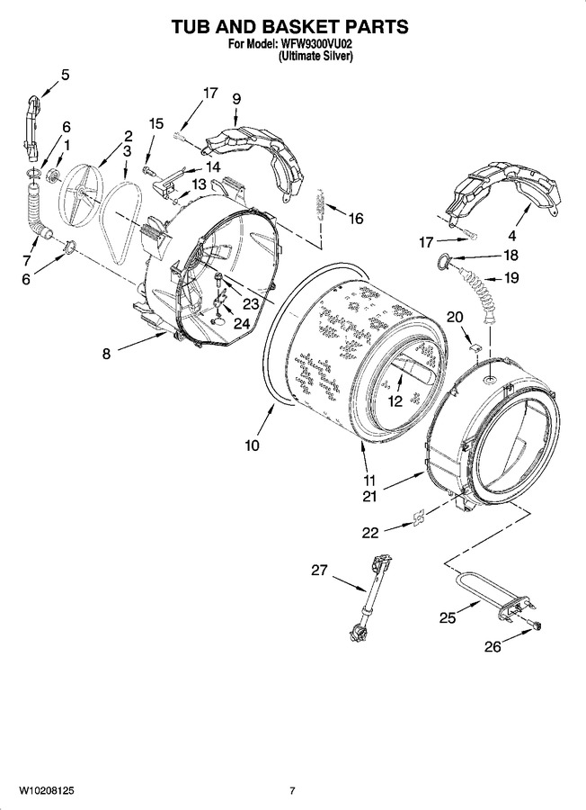 Diagram for WFW9300VU02