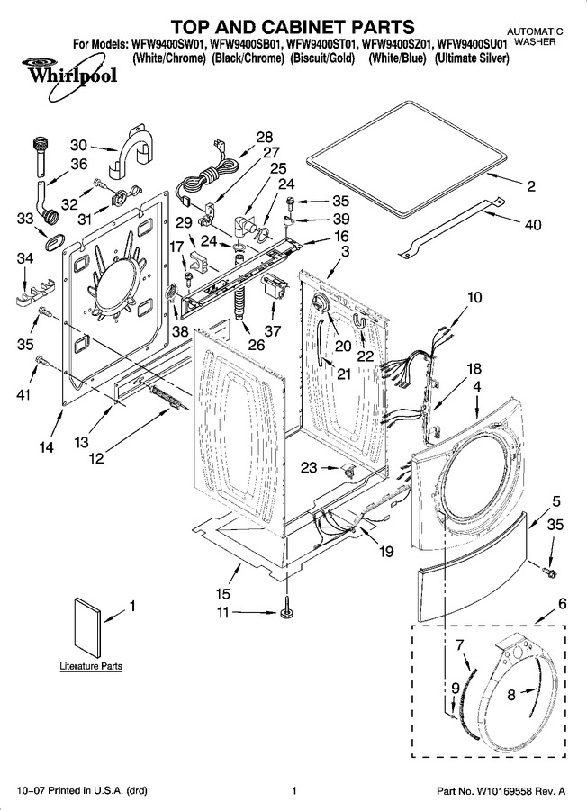Diagram for WFW9400SW01