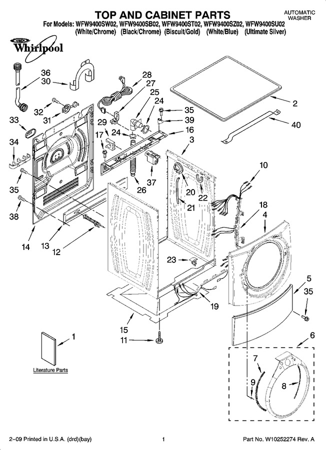 Diagram for WFW9400ST02