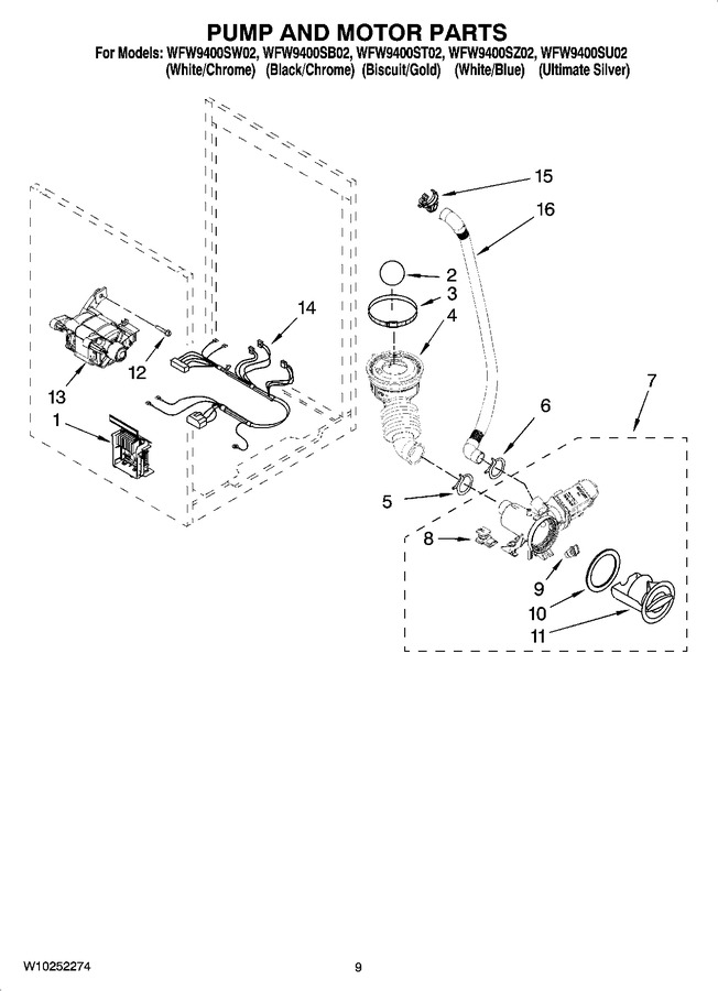 Diagram for WFW9400SU02