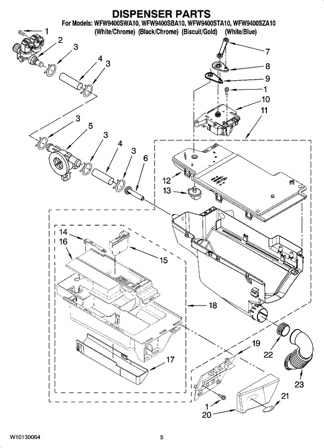 Diagram for WFW9400SBA10
