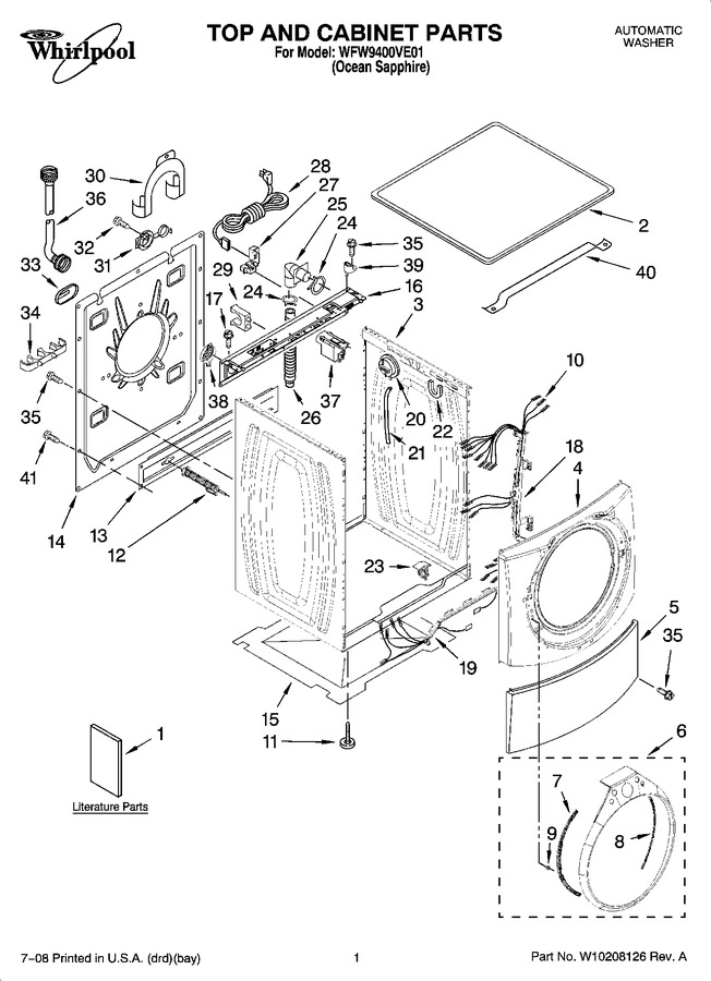 Diagram for WFW9400VE01