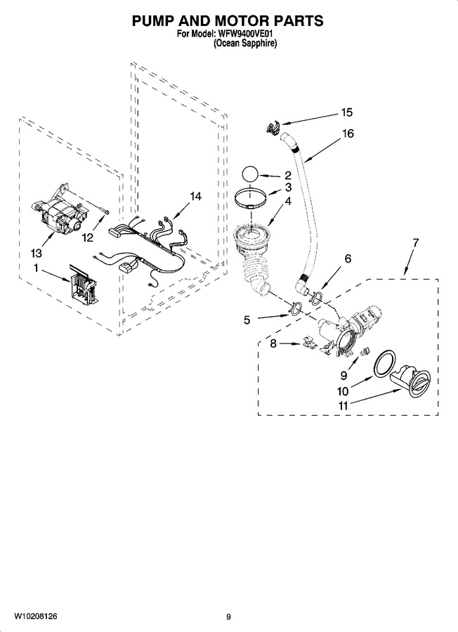 Diagram for WFW9400VE01
