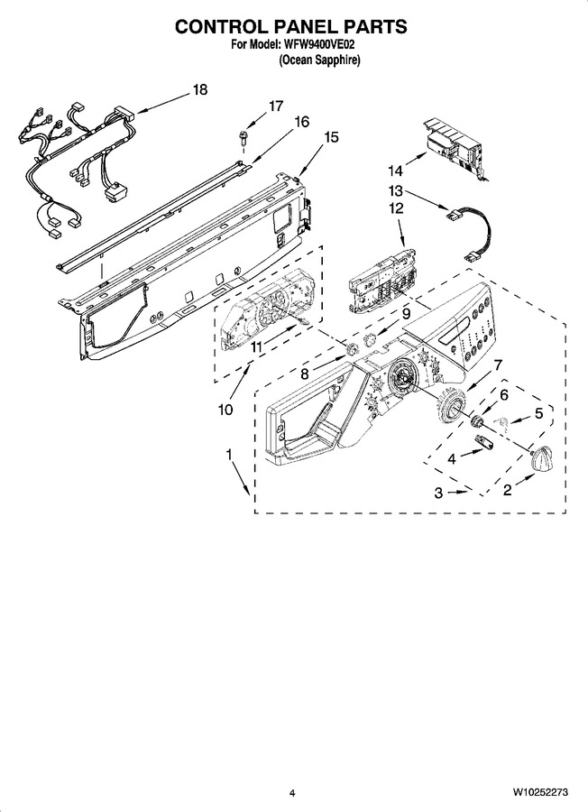 Diagram for WFW9400VE02